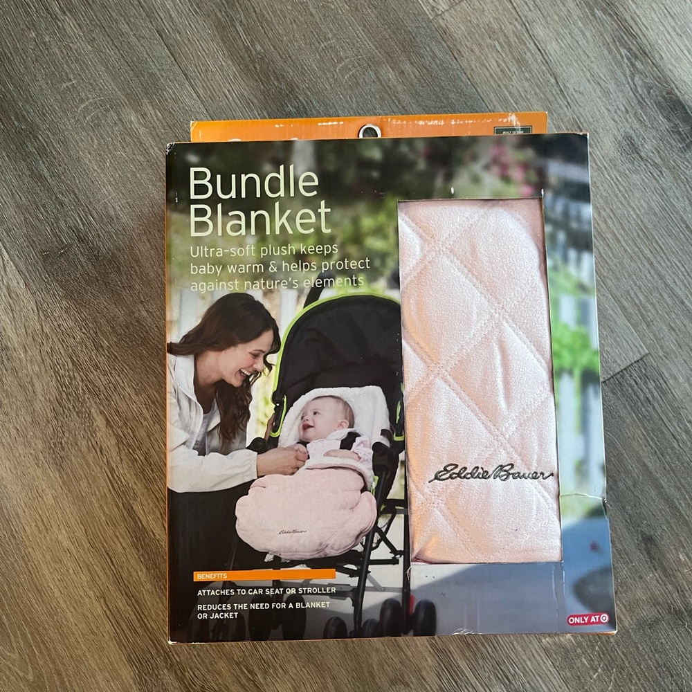 Eddie Bauer car seat or stroller bundle blanket